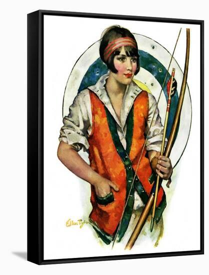 "Target Practice,"October 8, 1927-Ellen Pyle-Framed Stretched Canvas