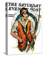 "Target Practice," Saturday Evening Post Cover, October 8, 1927-Ellen Pyle-Stretched Canvas