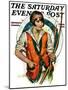 "Target Practice," Saturday Evening Post Cover, October 8, 1927-Ellen Pyle-Mounted Premium Giclee Print