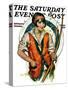 "Target Practice," Saturday Evening Post Cover, October 8, 1927-Ellen Pyle-Stretched Canvas