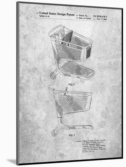 Target Shopping Cart Patent-Cole Borders-Mounted Art Print