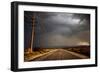 Tarmac Road Disappearing into Distance in USA-Jody Miller-Framed Premium Photographic Print