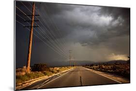 Tarmac Road Disappearing into Distance in USA-Jody Miller-Mounted Premium Photographic Print
