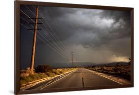 Tarmac Road Disappearing into Distance in USA-Jody Miller-Framed Photographic Print