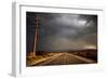 Tarmac Road Disappearing into Distance in USA-Jody Miller-Framed Photographic Print