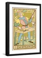 Tarot: 1 Le Bateleur, The Juggler-Oswald Wirth-Framed Art Print