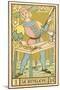 Tarot: 1 Le Bateleur, The Juggler-Oswald Wirth-Mounted Art Print