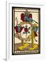 Tarot: 10 La Roue de Fortune, The Wheel of Fortune-null-Framed Photographic Print