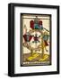 Tarot: 10 La Roue de Fortune, The Wheel of Fortune-null-Framed Photographic Print