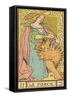 Tarot: 11 La Force, Strength-Oswald Wirth-Framed Stretched Canvas