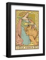 Tarot: 11 La Force, Strength-Oswald Wirth-Framed Photographic Print