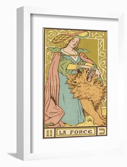 Tarot: 11 La Force, Strength-Oswald Wirth-Framed Photographic Print