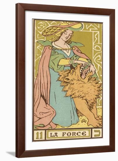 Tarot: 11 La Force, Strength-Oswald Wirth-Framed Photographic Print