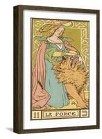 Tarot: 11 La Force, Strength-Oswald Wirth-Framed Photographic Print