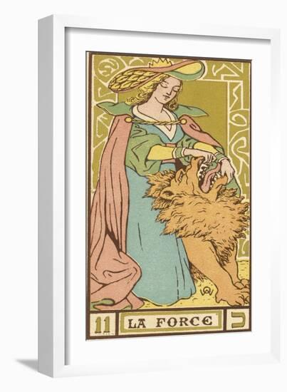 Tarot: 11 La Force, Strength-Oswald Wirth-Framed Photographic Print