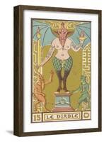 Tarot: 15 Le Diable, The Devil-Oswald Wirth-Framed Photographic Print