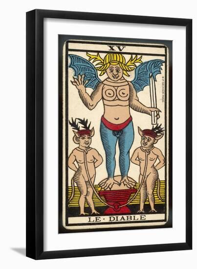 Tarot: 15 Le Diable, The Devil-null-Framed Art Print