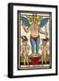 Tarot: 15 Le Diable, The Devil-null-Framed Art Print