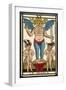 Tarot: 15 Le Diable, The Devil-null-Framed Art Print