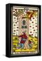 Tarot: 16 La Maison Dieu, The Tower-null-Framed Stretched Canvas