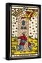 Tarot: 16 La Maison Dieu, The Tower-null-Framed Stretched Canvas