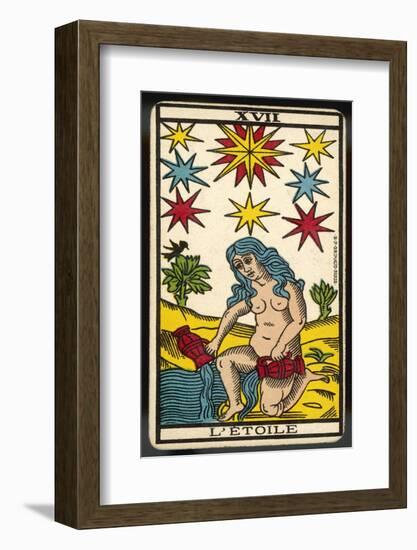 Tarot: 17 L'Etoile, The Star-null-Framed Photographic Print