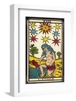 Tarot: 17 L'Etoile, The Star-null-Framed Photographic Print