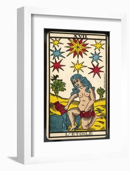 Tarot: 17 L'Etoile, The Star-null-Framed Photographic Print