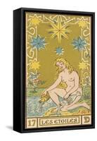Tarot: 17 Les Etoiles, The Stars-Oswald Wirth-Framed Stretched Canvas