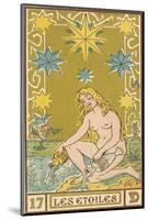 Tarot: 17 Les Etoiles, The Stars-Oswald Wirth-Mounted Photographic Print