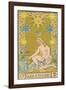 Tarot: 17 Les Etoiles, The Stars-Oswald Wirth-Framed Photographic Print