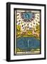 Tarot: 18 La Lune, The Moon-null-Framed Photographic Print