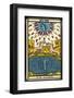 Tarot: 18 La Lune, The Moon-null-Framed Photographic Print