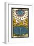 Tarot: 18 La Lune, The Moon-null-Framed Photographic Print