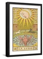 Tarot: 18 La Lune, The Moon-Oswald Wirth-Framed Photographic Print