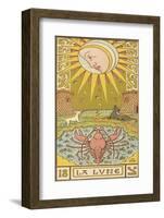 Tarot: 18 La Lune, The Moon-Oswald Wirth-Framed Photographic Print