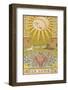 Tarot: 18 La Lune, The Moon-Oswald Wirth-Framed Photographic Print