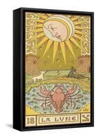 Tarot: 18 La Lune, The Moon-Oswald Wirth-Framed Stretched Canvas