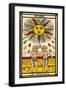 Tarot: 19 Le Soleil, The Sun-null-Framed Photographic Print