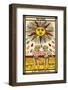 Tarot: 19 Le Soleil, The Sun-null-Framed Photographic Print