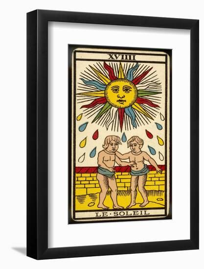 Tarot: 19 Le Soleil, The Sun-null-Framed Photographic Print