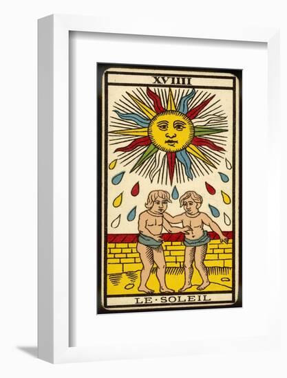 Tarot: 19 Le Soleil, The Sun-null-Framed Photographic Print