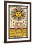 Tarot: 19 Le Soleil, The Sun-null-Framed Photographic Print