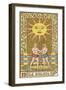 Tarot: 19 Le Soleil, The Sun-Oswald Wirth-Framed Photographic Print