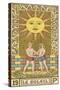 Tarot: 19 Le Soleil, The Sun-Oswald Wirth-Stretched Canvas