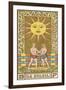 Tarot: 19 Le Soleil, The Sun-Oswald Wirth-Framed Premium Photographic Print