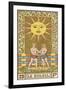 Tarot: 19 Le Soleil, The Sun-Oswald Wirth-Framed Premium Photographic Print