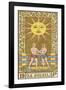 Tarot: 19 Le Soleil, The Sun-Oswald Wirth-Framed Photographic Print