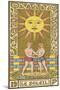 Tarot: 19 Le Soleil, The Sun-Oswald Wirth-Mounted Photographic Print