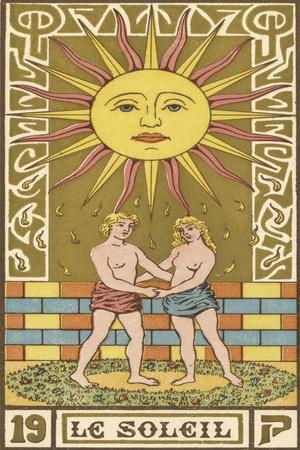 Tarot 19 Le Soleil The Sun Photographic Print Oswald Wirth Allposters Com
